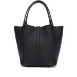 Hermès Black Clemence Picotin Lock 22 Gold Hardware - Image 4